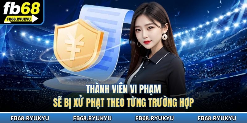 Quy định xử phạt thành viên vi phạm nguyên tắc FB68