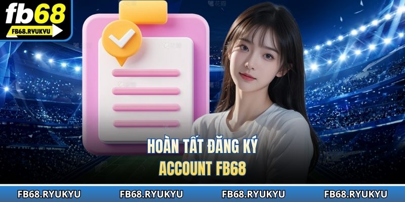 Hoàn tất quá trình tạo account khi mọi dữ liệu đều đạt chuẩn 100%